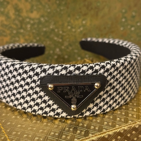 Prada Houndstooth Candle Holder in Black and White main image 10